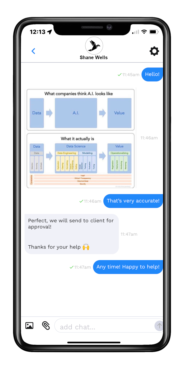 SayHey Messenger® is engaging ui/ux with little training, and lots of collaboration