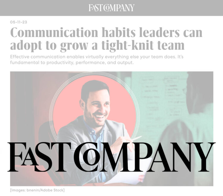 SayHey Messenger® Gets Mention in Fast Company Article on Leadership Communication Habits